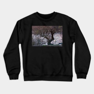 Le Conquet - L'arbre sur le port Crewneck Sweatshirt